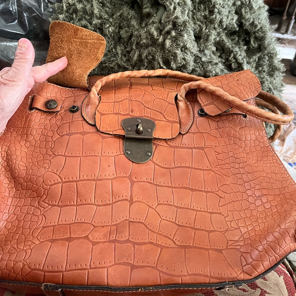 Patricia Nash Tan Leather Handbag